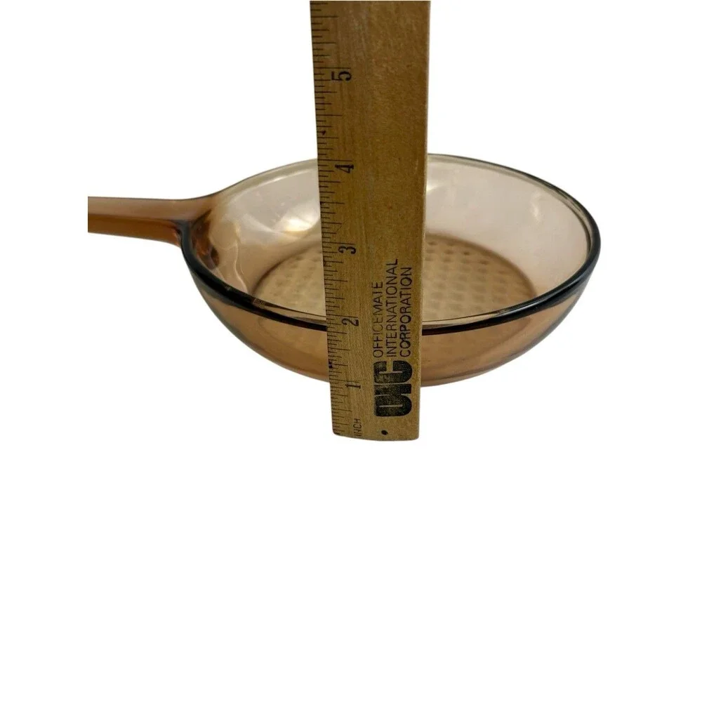 Vtg Corning Vision Ware Amber Waffle Bottom 7